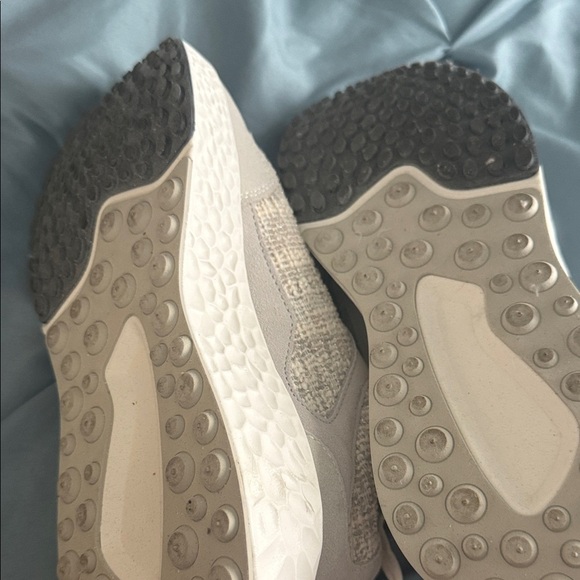 Women's White and Gray Sneakers - Picture 2 of 5